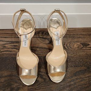 Jimmy Choo Metallic Gold